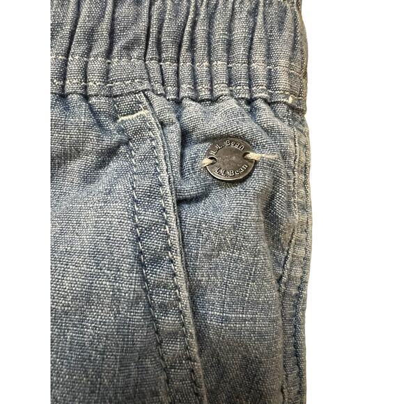 LL Bean Womens Shorts Size 6 Denim Favorite Fit Casual Drawstring Elastic Waist - Picture 3 of 6